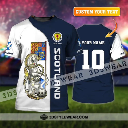 Unisex Shirt, Custom Name and Number Scotland Football, Scotland Football Polo Long Sleeve, Euro 2024 Shirt style option 1