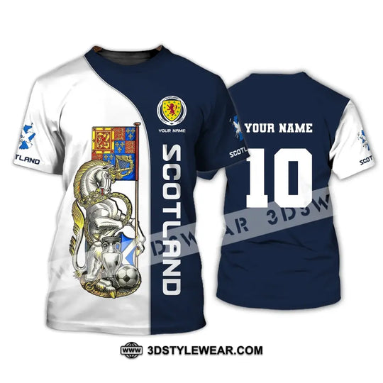 Unisex Shirt, Custom Name and Number Scotland Football, Scotland Football Polo Long Sleeve, Euro 2024 Shirt style option 2