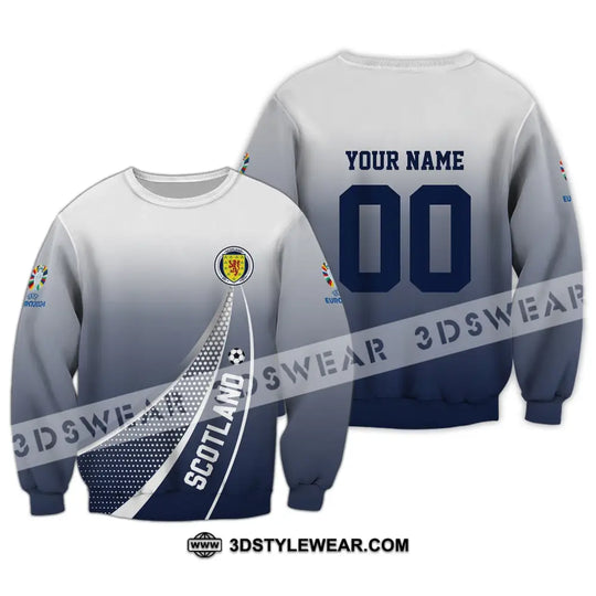 Unisex Shirt - Custom Name And Number, Scotland National Team Euro Shirt 2024 style option 4
