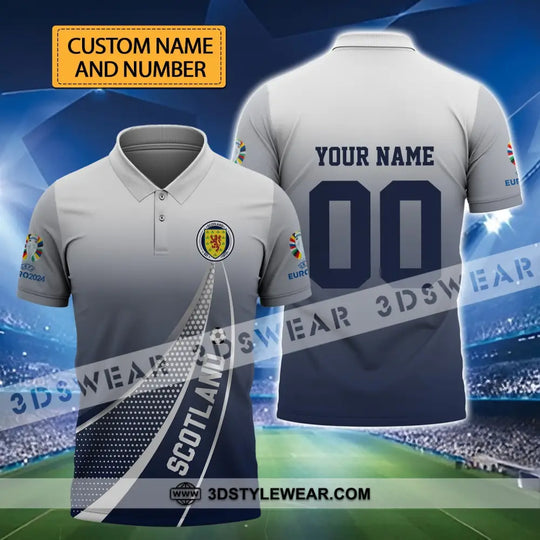 Unisex Shirt - Custom Name And Number, Scotland National Team Euro Shirt 2024 style option 1