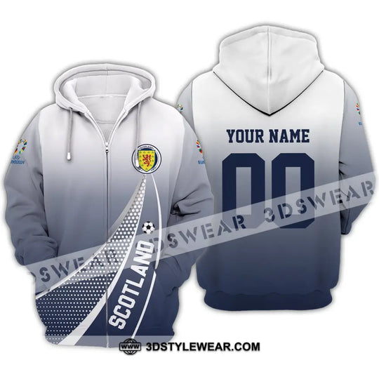 Unisex Shirt - Custom Name And Number, Scotland National Team Euro Shirt 2024 style option 3