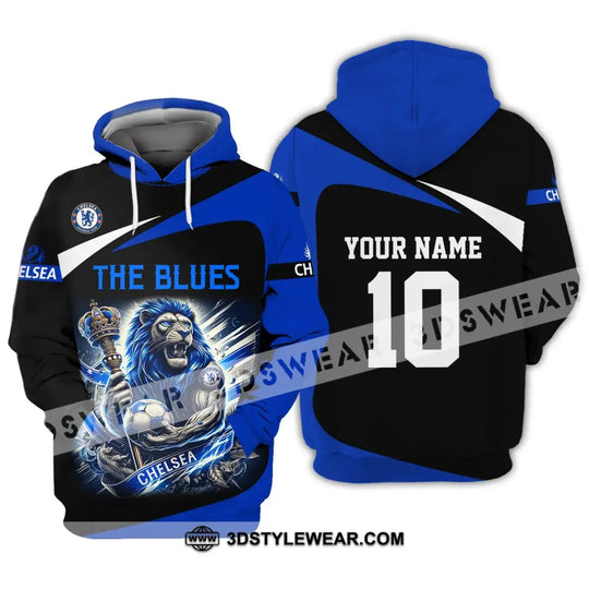 Unisex Shirt - Custom Name And Number Shirt, The Blues FC style option 2