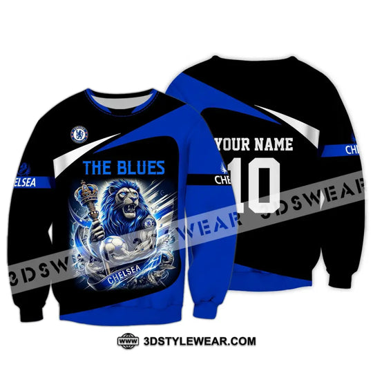 Unisex Shirt - Custom Name And Number Shirt, The Blues FC style option 4