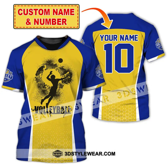 Unisex Shirt, Custom Name and Number Volleyball Shirt, Volleyball Club Uniform, Volleyball Hoodie T-Shirt style option 1