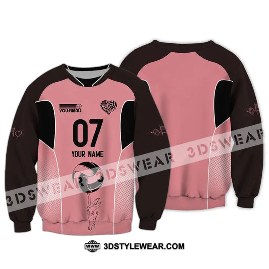 Unisex Shirt, Custom Name and Number Volleyball Shirt, Volleyball Hoodie, Volleyball Team T-Shirt, Gift for Volleyball Players style option 3