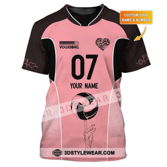 Unisex Shirt, Custom Name and Number Volleyball Shirt, Volleyball Hoodie, Volleyball Team T-Shirt, Gift for Volleyball Players style option 1