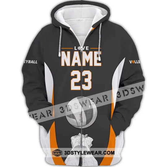 Unisex Shirt, Custom Name and Number Volleyball Shirt, Volleyball Hoodie, Volleyball Team T-Shirt, Gift for Volleyball Players style option 3
