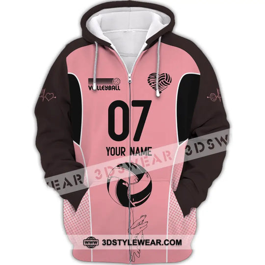 Unisex Shirt, Custom Name and Number Volleyball Shirt, Volleyball Hoodie, Volleyball Team T-Shirt, Gift for Volleyball Players style option 2