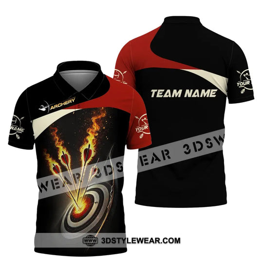 Unisex Shirt, Custom Name and Team Name Archer Shirt, Archery Team Uniform, Archer Gift style option 4