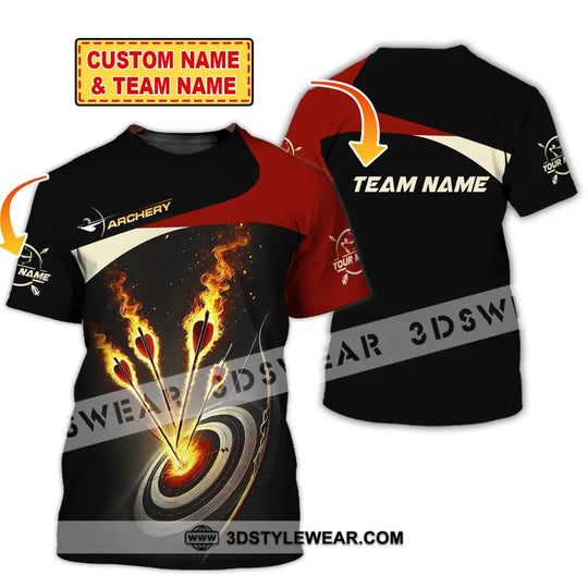 Unisex Shirt, Custom Name and Team Name Archer Shirt, Archery Team Uniform, Archer Gift style option 1
