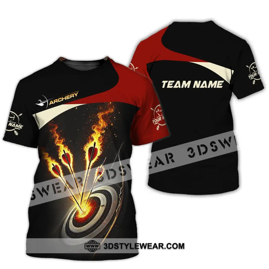Unisex Shirt, Custom Name and Team Name Archer Shirt, Archery Team Uniform, Archer Gift style option 2