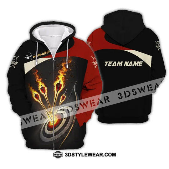 Unisex Shirt, Custom Name and Team Name Archer Shirt, Archery Team Uniform, Archer Gift style option 3