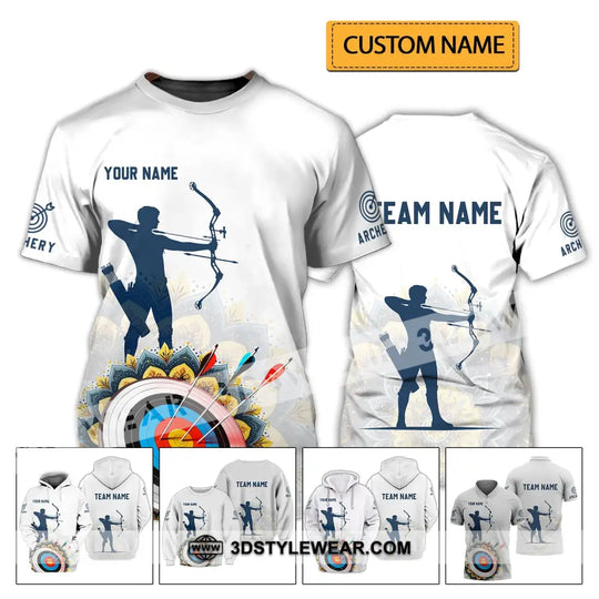 Unisex Shirt - Custom Name And Team Name Shirt - Archery Lover Shirt style option 2