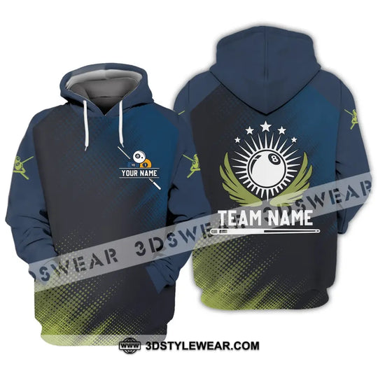 Unisex Shirt - Custom Name And Team Name Shirt - Billiard Angel style option 3