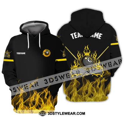 Unisex Shirt - Custom Name And Team Billiard Hoodie / S T-Shirt