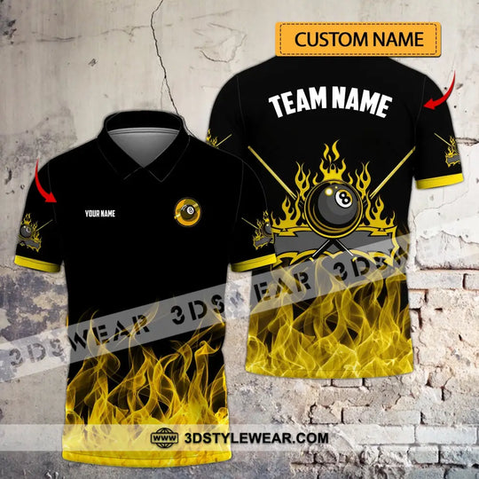 Unisex Shirt - Custom Name And Team Name Billiard Shirt style option 1