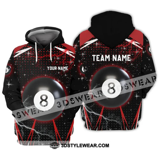 Unisex Shirt - Custom Name And Team Name Shirt - Billiard Thunder style option 3