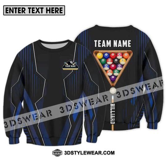 Unisex Shirt - Custom Name And Team Name Billiards Player Shirt style option 4