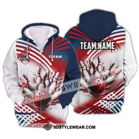 Unisex Shirt - Custom Name And Team Name Shirt, Blood Bowling Ball style option 2