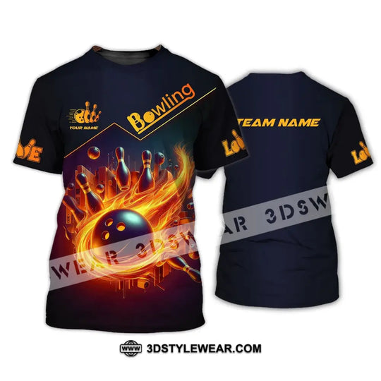 Unisex Shirt, Custom Name and Team Name Bowling Shirt, Bowling Club Polo Shirt style option 2
