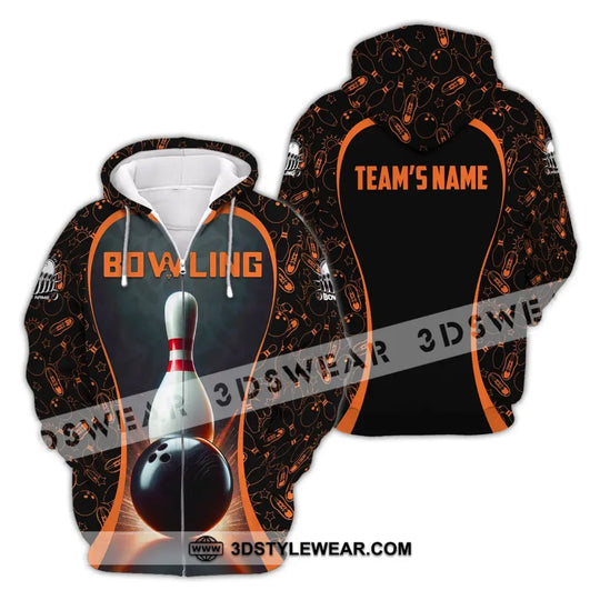 Unisex Shirt, Custom Name and Team Name Bowling Shirt, Bowling Club Polo Shirt style option 3