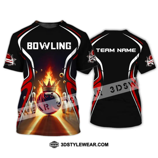 Unisex Shirt, Custom Name and Team Name Bowling Shirt, Shirt For Bowling Clubs style option 2