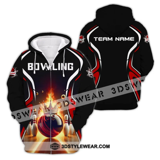 Unisex Shirt, Custom Name and Team Name Bowling Shirt, Shirt For Bowling Clubs style option 3