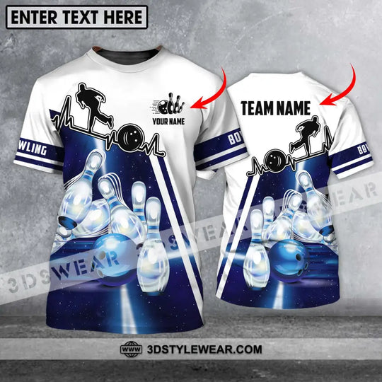 Unisex Shirt - Custom Name And Team Name Shirt - Bowling Hoodie - Bowling Lover Gift - Bowling Shirt style option 1