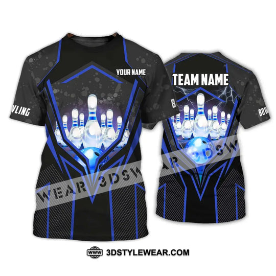Unisex Shirt - Custom Name And Team Name Shirt - Bowling Hoodie - Bowling Lover Gift - Bowling Shirt style option 2