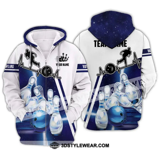 Unisex Shirt - Custom Name And Team Name Shirt - Bowling Hoodie - Bowling Lover Gift - Bowling Shirt style option 3