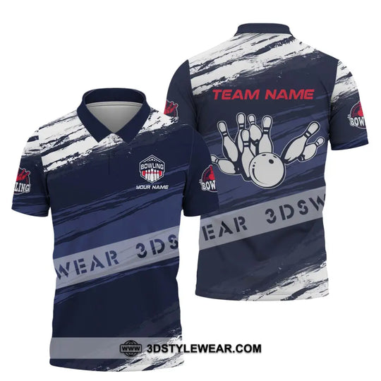Unisex Shirt - Custom Name And Team Name Shirt - Bowling Hoodie Polo Shirt - Bowling Lover Gift - Bowling Player Shirt style option 4