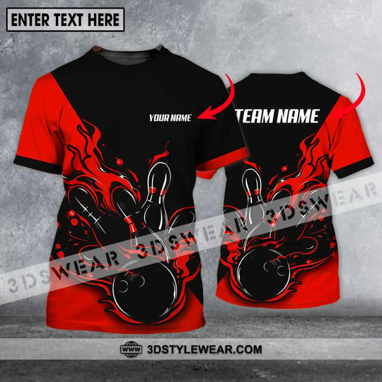 Unisex Shirt - Custom Name And Team Name Shirt - Bowling Hoodie Polo Shirt - Bowling Lover Gift - Bowling Player Shirt style option 1