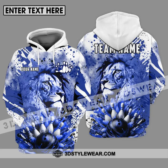 Unisex Shirt - Custom Name And Team Name Bowling Shirt, Ice Lion style option 3
