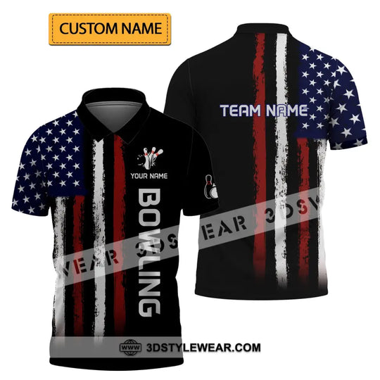 Unisex Shirt - Custom Name And Team Name Shirt - Bowling Lover Gift - Bowling Shirt style option 3