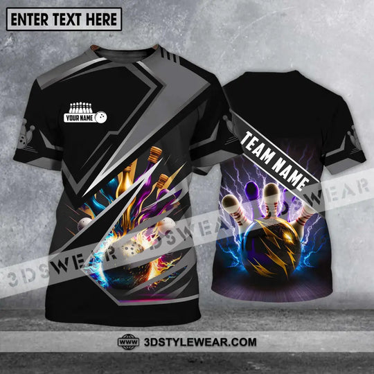 Unisex Shirt - Custom Name And Team Name Shirt - Bowling Team Shirt - Bowling Lover Gift - Bowling Gift style option 1