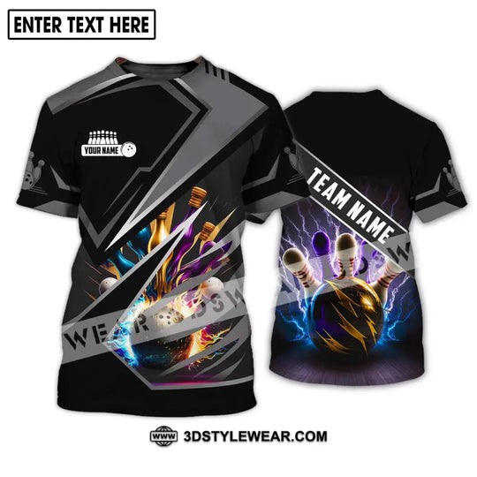 Unisex Shirt - Custom Name And Team Name Shirt - Bowling Team Shirt - Bowling Lover Gift - Bowling Gift style option 2