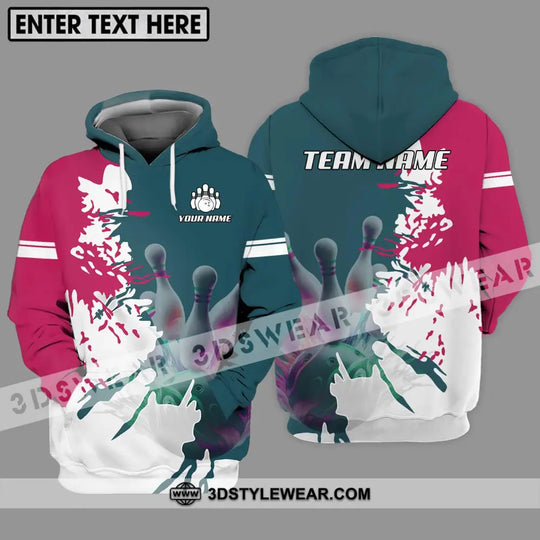 Unisex Shirt - Custom Name And Team Name Bowling Lover Shirt style option 3