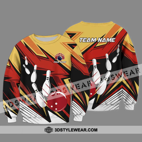 Unisex Shirt - Custom Name And Team Name Bowling Lover Shirt, Bowling Hot Color style option 4