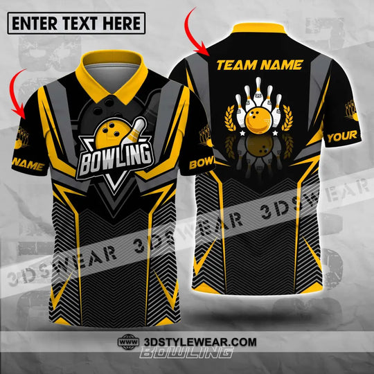 Unisex Shirt - Custom Name And Team Name Bowling Lover Shirt, Race Bowling style option 1