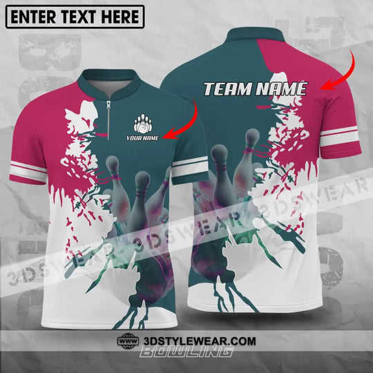 Unisex Shirt - Custom Name And Team Name Bowling Lover Shirt style option 1