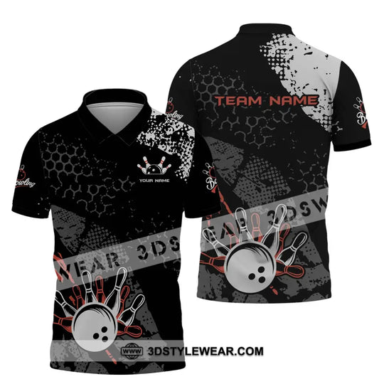 Unisex Shirt - Custom Name And Team Name Shirt - Bowling Lover T-shirt - Bowling Gift style option 4
