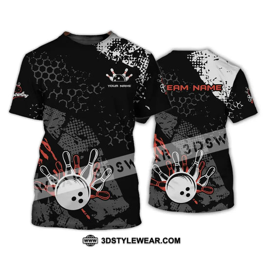 Unisex Shirt - Custom Name And Team Name Shirt - Bowling Lover T-shirt - Bowling Gift style option 2