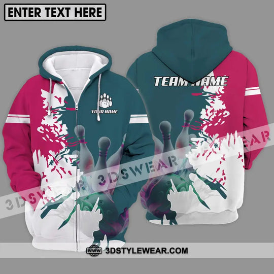 Unisex Shirt - Custom Name And Team Name Bowling Lover Shirt style option 2
