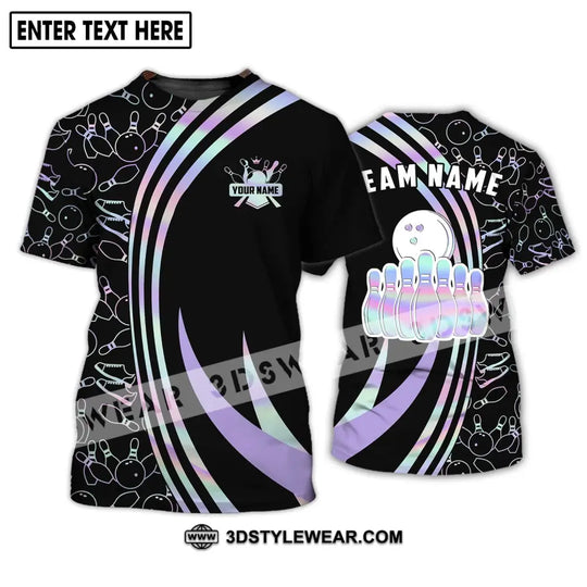 Unisex Shirt - Custom Name And Team Name Shirt - Bowling Player Gift - Bowling Shirt style option 2