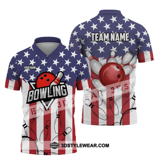 Unisex Shirt - Custom Name And Team Name Shirt - Bowling Polo Shirt - Bowling Lover Gift - Bowling Player Shirt style option 4