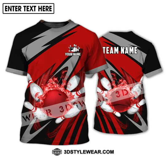 Unisex Shirt - Custom Name And Team Name Shirt - Bowling Polo Shirt - Bowling Lover Gift - Bowling Player Shirt style option 2