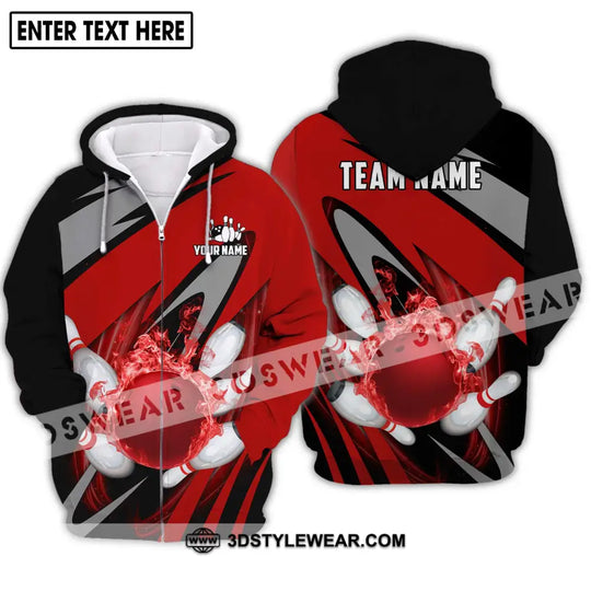 Unisex Shirt - Custom Name And Team Name Shirt - Bowling Polo Shirt - Bowling Lover Gift - Bowling Player Shirt style option 3