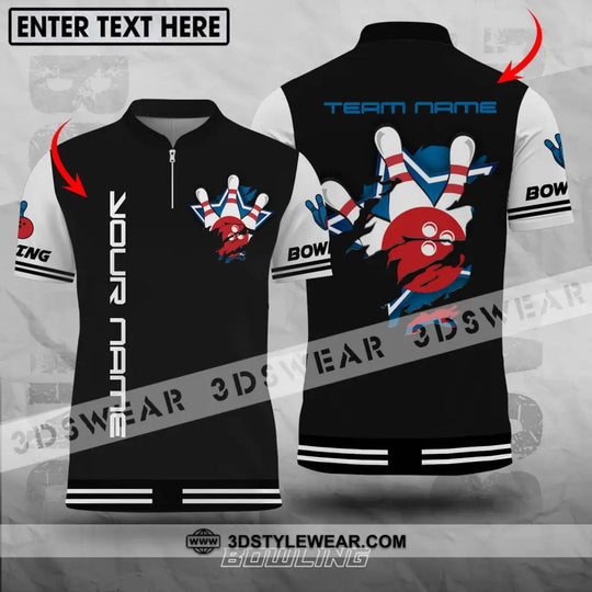 Unisex Shirt - Custom Name And Team Name Bowling Shirt style option 1