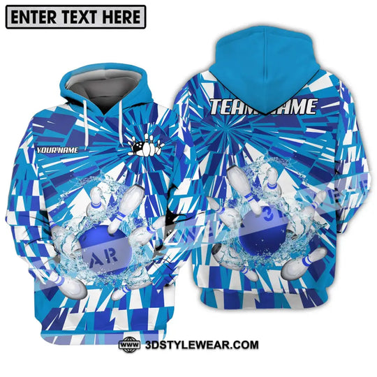 Unisex Shirt - Custom Name And Team Name Shirt, Bowling Water Pins Shirt style option 3