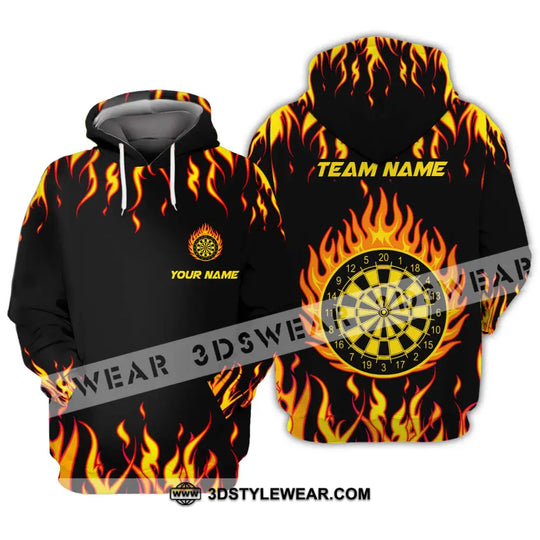 Unisex Shirt - Custom Name And Team Name Shirt, Darts Fire style option 3